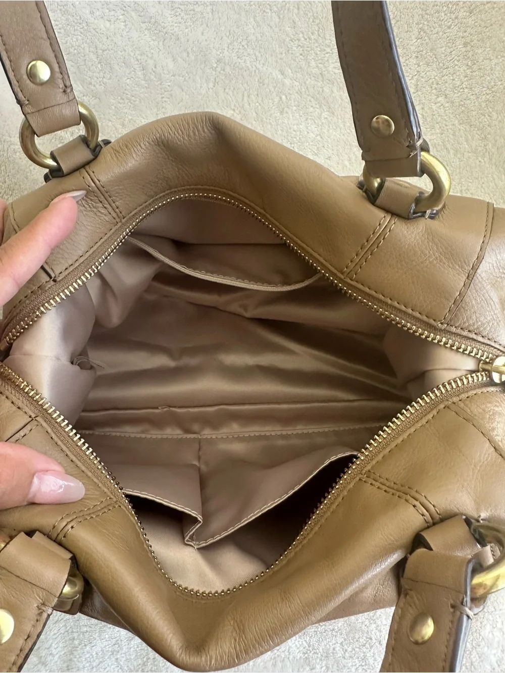 COACH Taupe Leather Cambell Docter Bag | Style Number: F24690